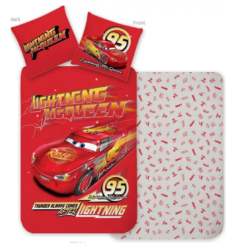 Disney Cars Baby / Peuter Dekbedovertrek Rood 100 x 135 cm, Dekbedovertrek, Nieuw, Ophalen of Verzenden, Nvt