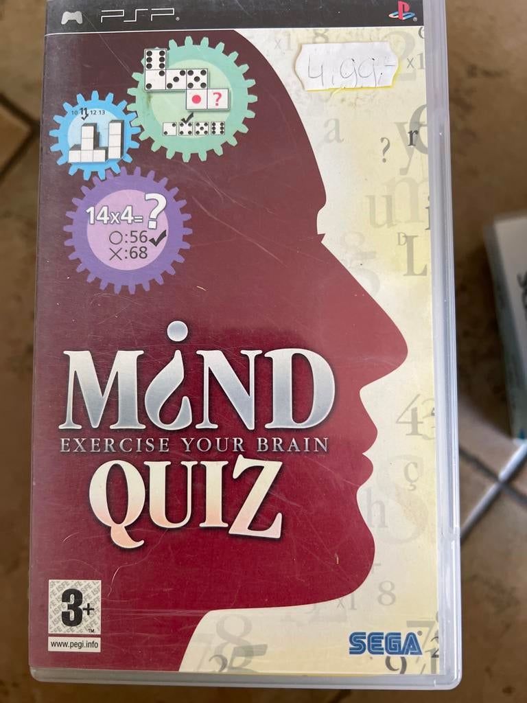 Mind Quiz: Exercise Your Brain PSP - Train je hersenen!, Puzzel en Educatief, Gebruikt, 1 speler, Ophalen of Verzenden