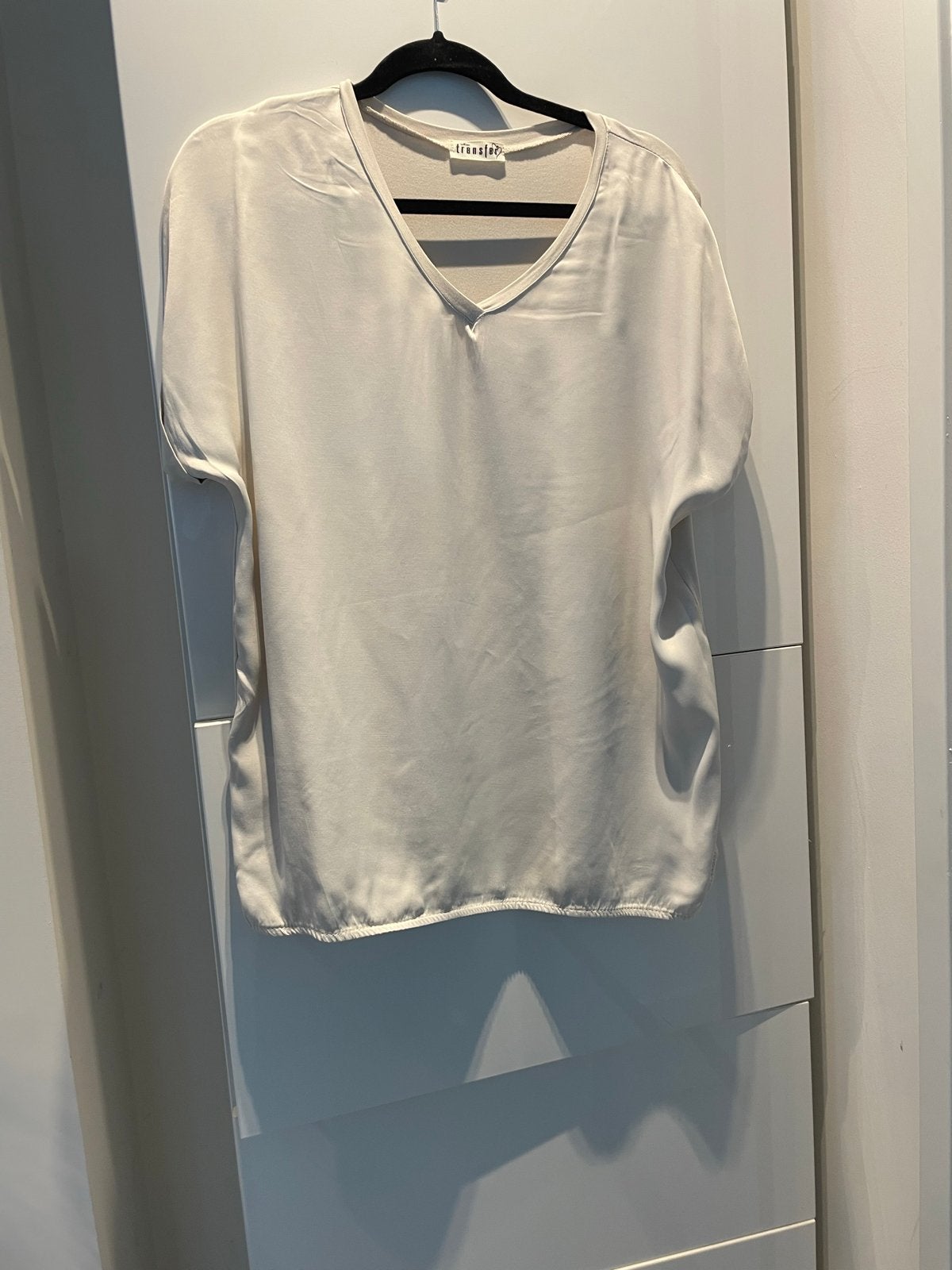 Transfer top, maat XL, zo goed als nieuw greige, Kleding | Dames, Wit, Maat 46/48 (XL) of groter, Ophalen of Verzenden, Zo goed als nieuw