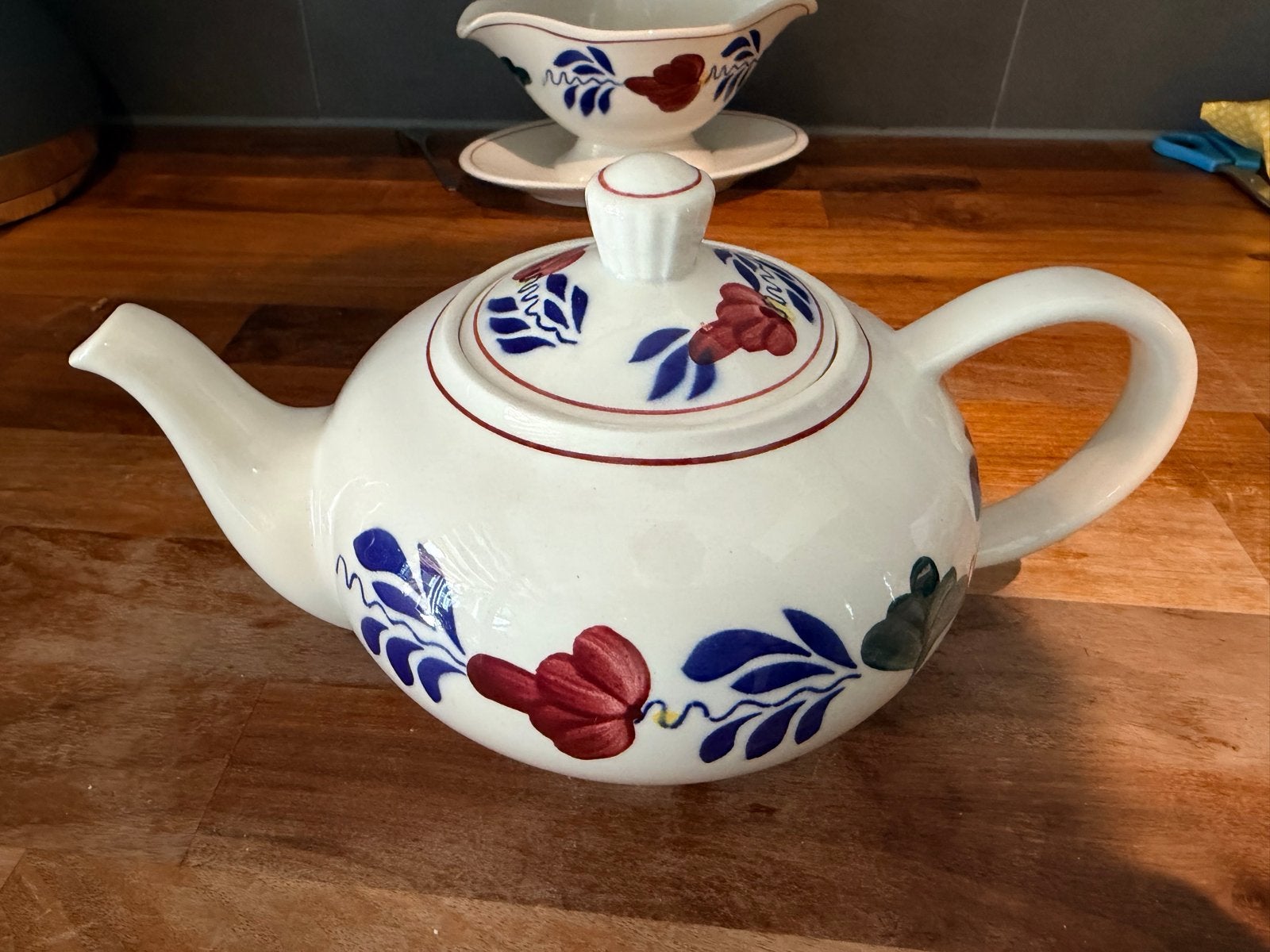 Vintage boerenbond theepot, Antiek en Kunst, Ophalen