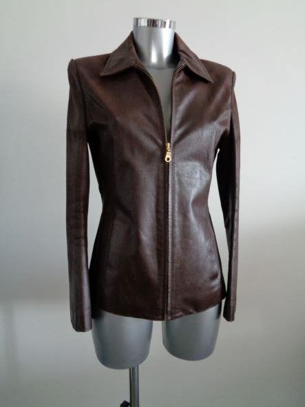 Leather Sound getailleerd leren jasje, maat small, Bruin, Verzenden, Zo goed als nieuw, Jasje