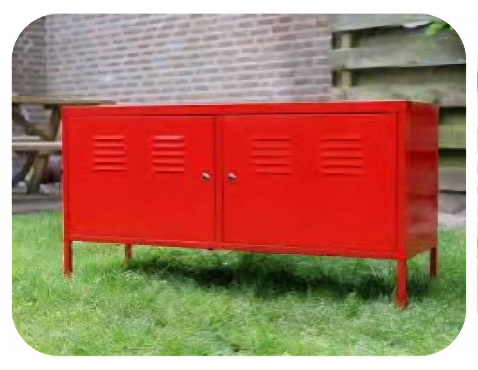 rode metalen lokker kast Ikea, Huis en Inrichting, Kasten | Lockerkasten, Ophalen, Gebruikt