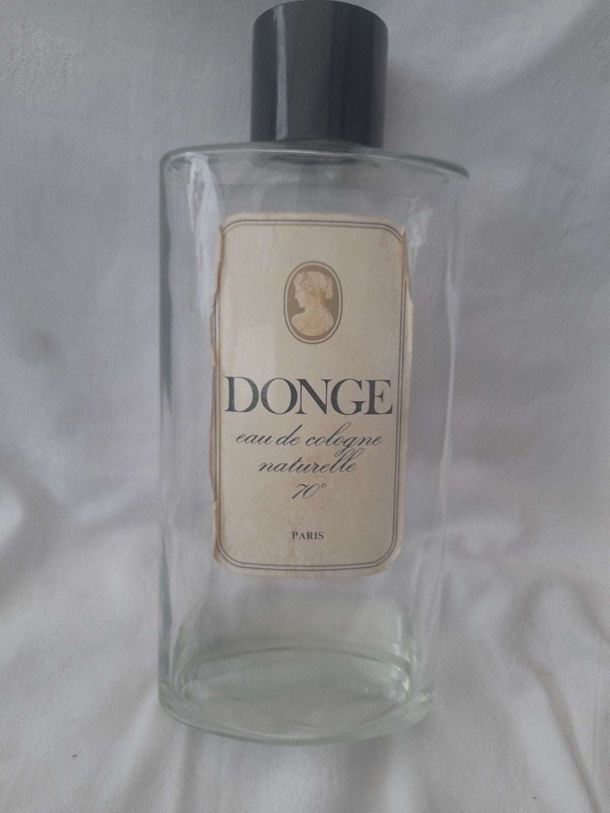 Vintage Dongé Eau de Cologne Naturelle 70 Parfumfles, Ophalen of Verzenden, Gebruikt, Parfumfles