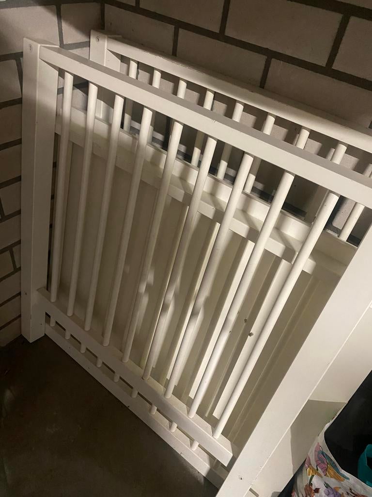 Witte houten box, Ophalen of Verzenden, Gebruikt, Rechthoekig