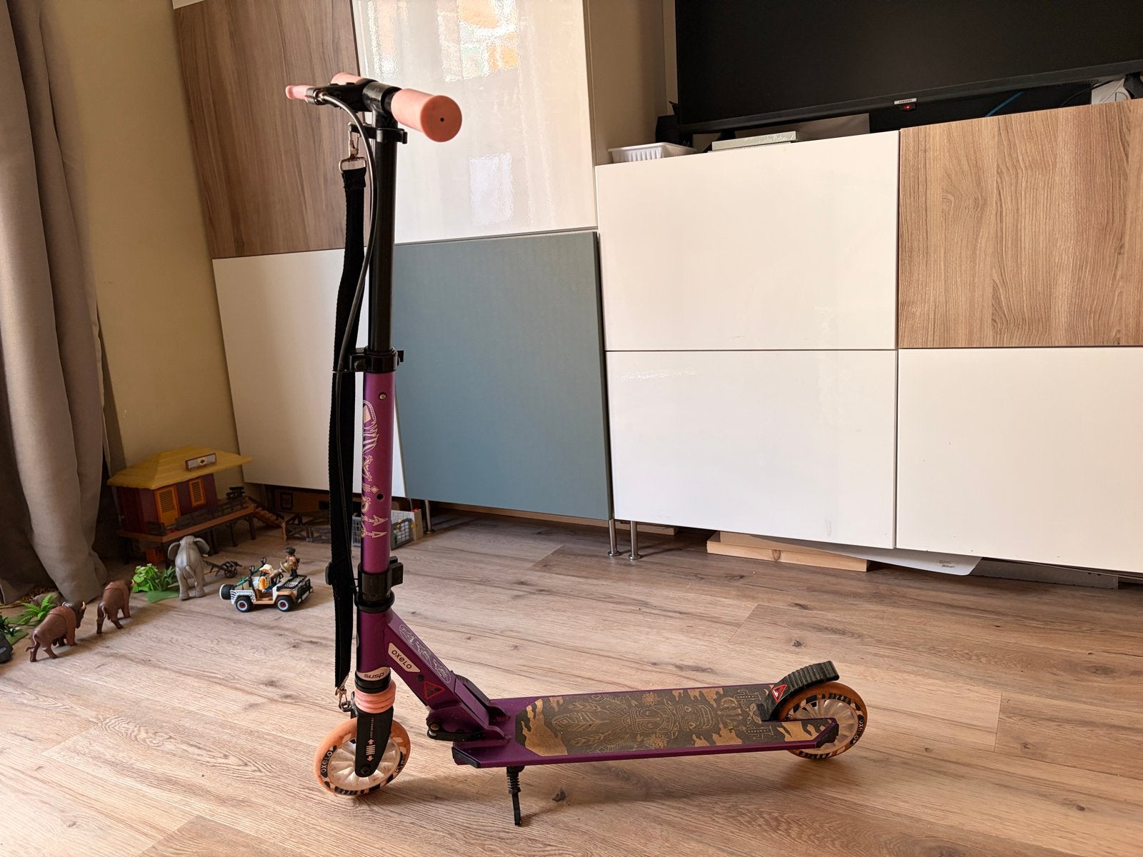 Oxelo step paars/roze - Gebruikt, Ophalen, Gebruikt, Gewone step