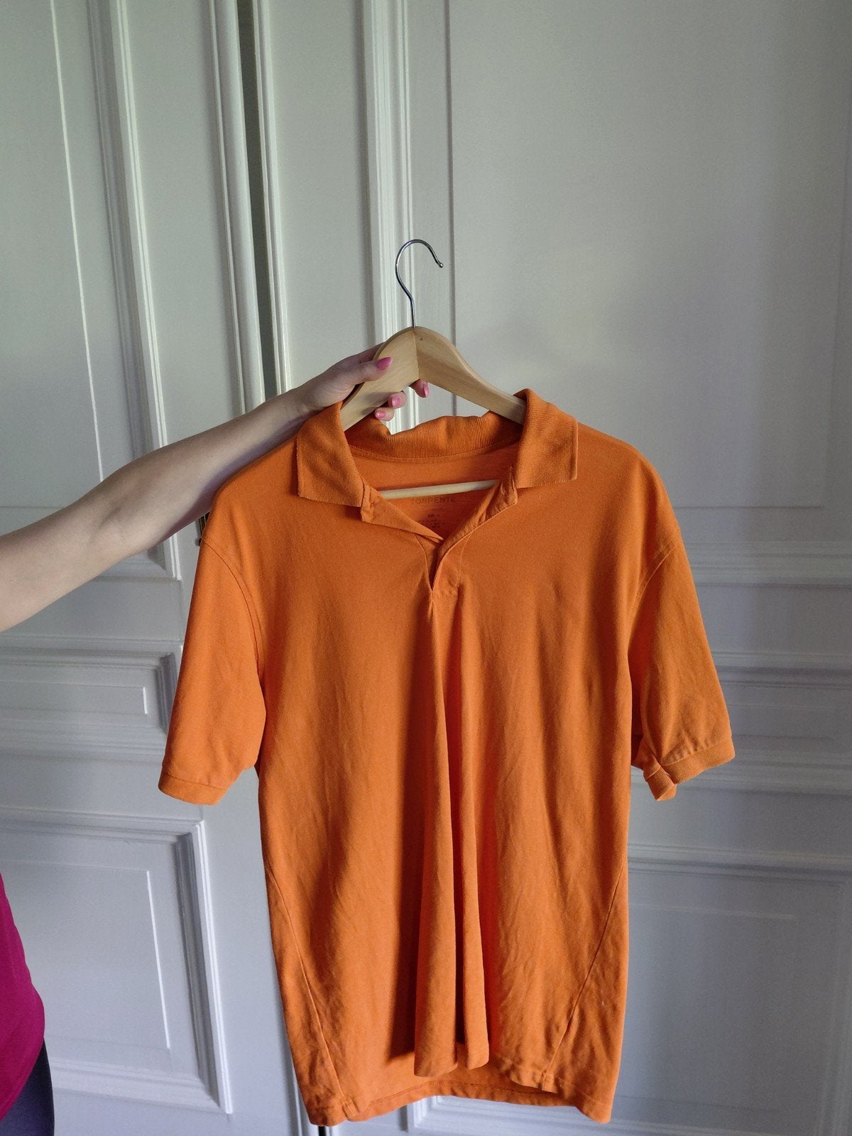 Oranje polo maat XL Koningsdag voetbal zgan bijna gratis, Ophalen of Verzenden, Zo goed als nieuw