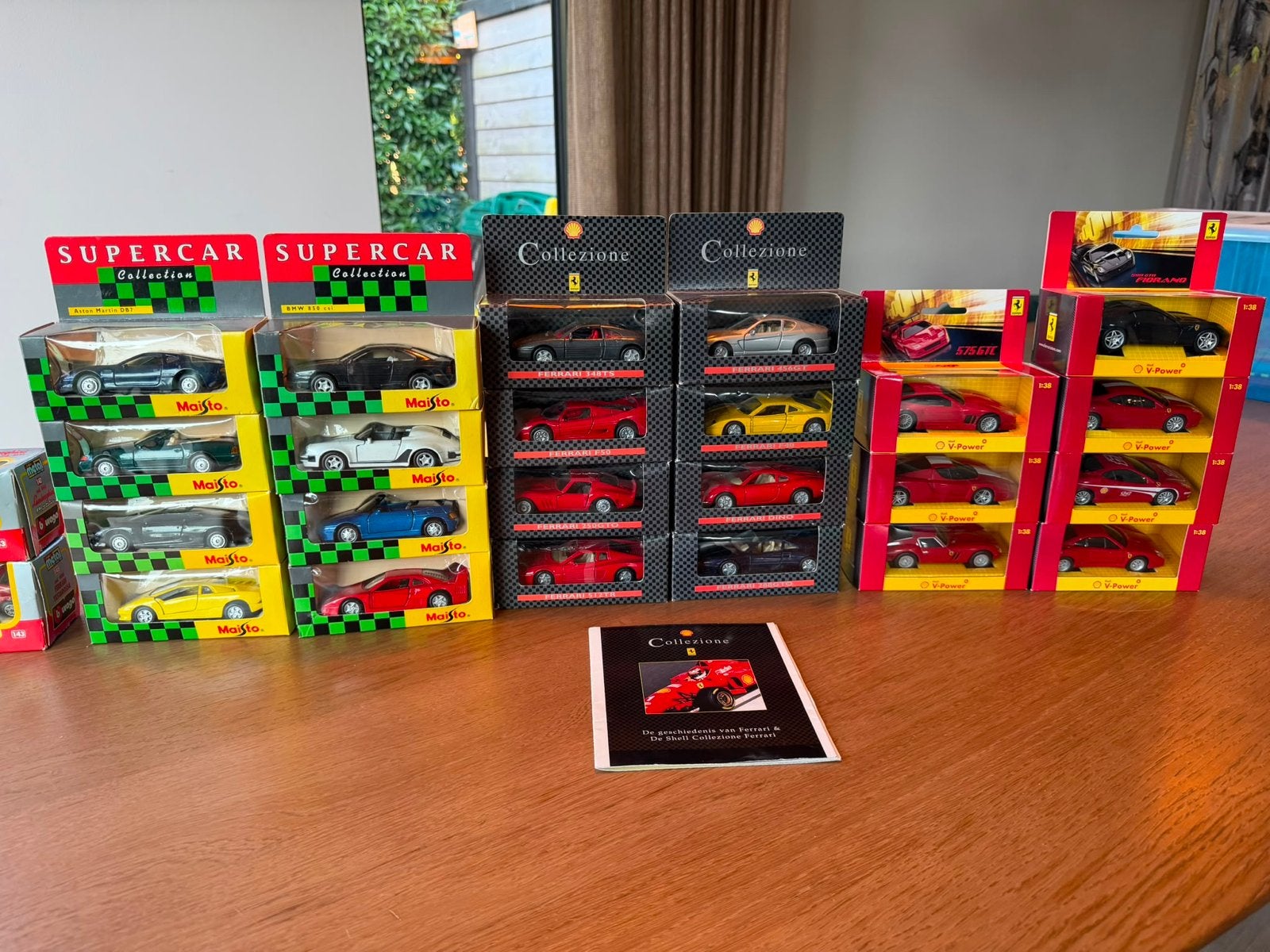 Grote collectie modelauto's: Maisto & Shell Ferrari, Ophalen of Verzenden, Nieuw, Auto, Overige merken