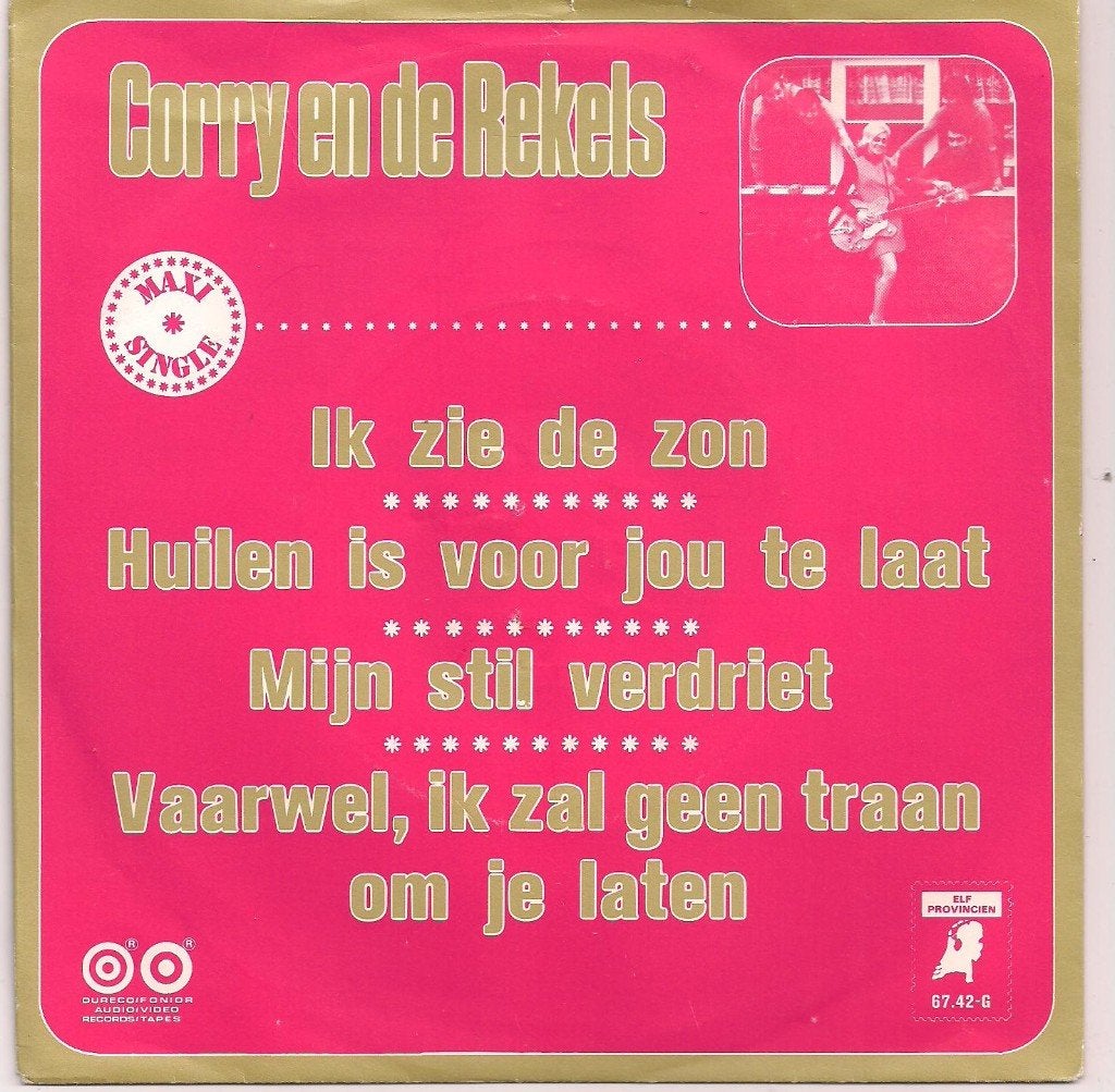 Corry en de Rekels- Maxi singel!!!, Cd's en Dvd's, Gebruikt, Verzenden, 7 inch, Beschermende buitenhoes