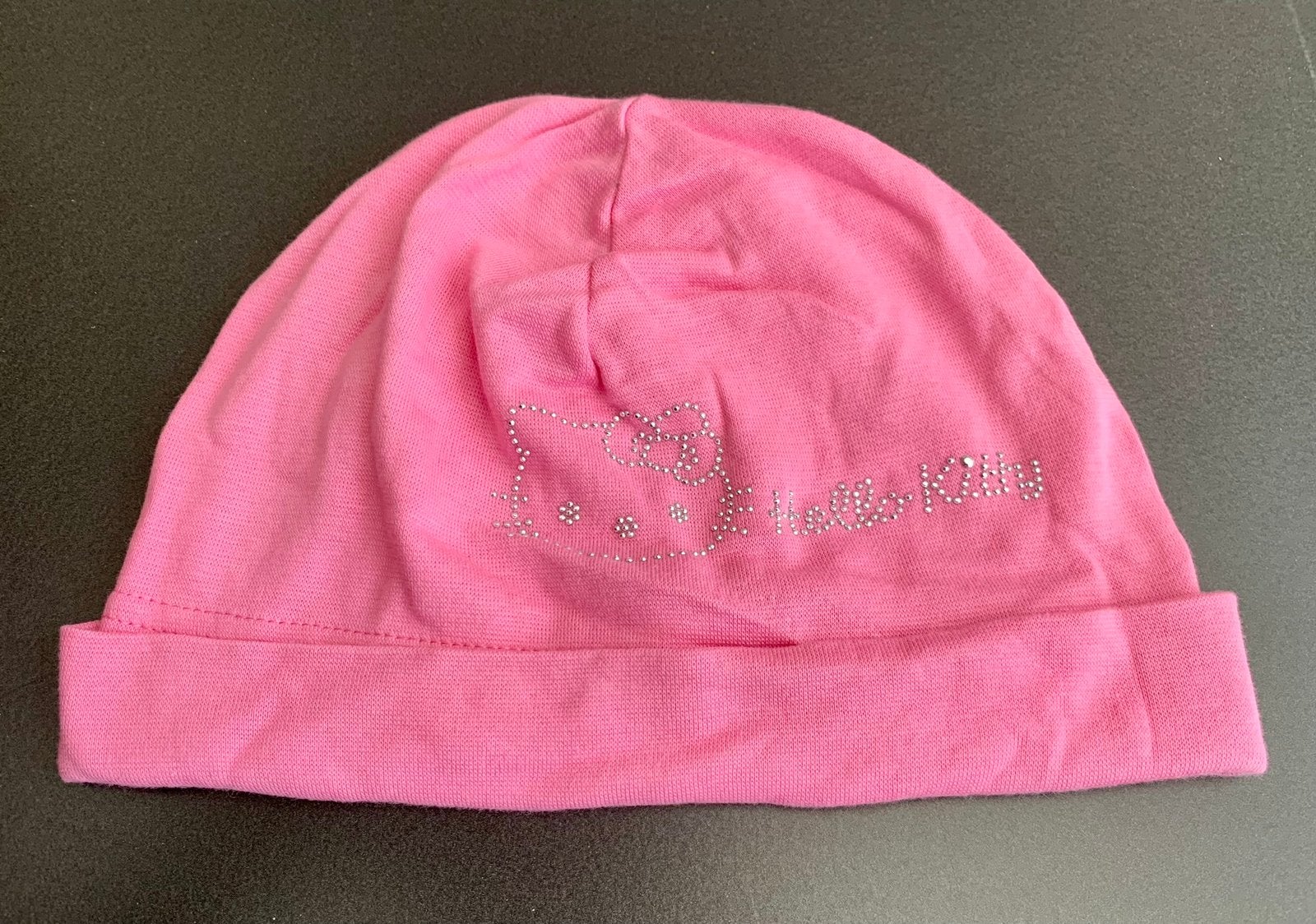 TE KOOP: mooie roze muts van Hello Kitty met strass ZGAN, Ophalen of Verzenden, Zo goed als nieuw, Meisje, Muts