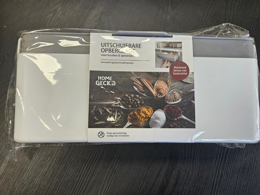 Uitschuifbare Opberglade voor Kruiden & Specerijen, Overige typen, Kunststof, Nieuw, Ophalen of Verzenden