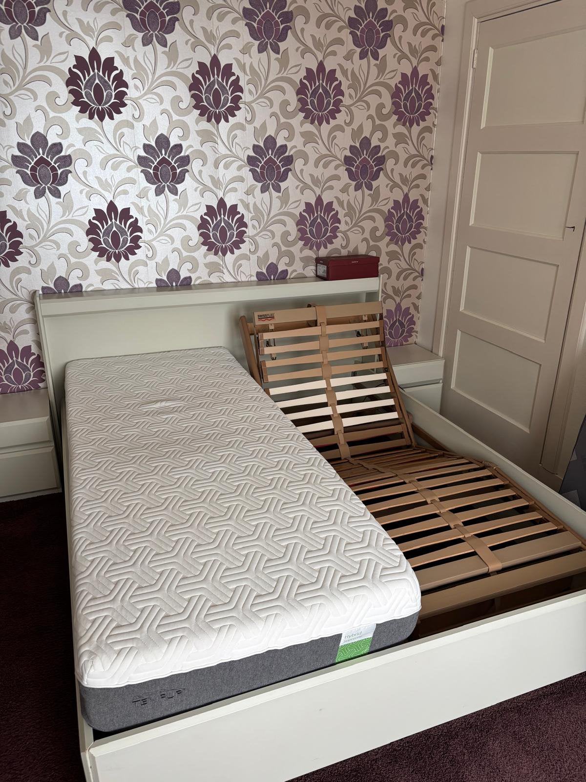 Tweepersoonsbed wit 160x200, Ophalen