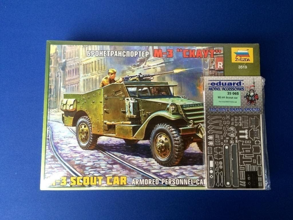 zvezda 3519 M2 Scout car 1/35 PE, Overige merken, Tank, Verzenden, 1:32 tot 1:50