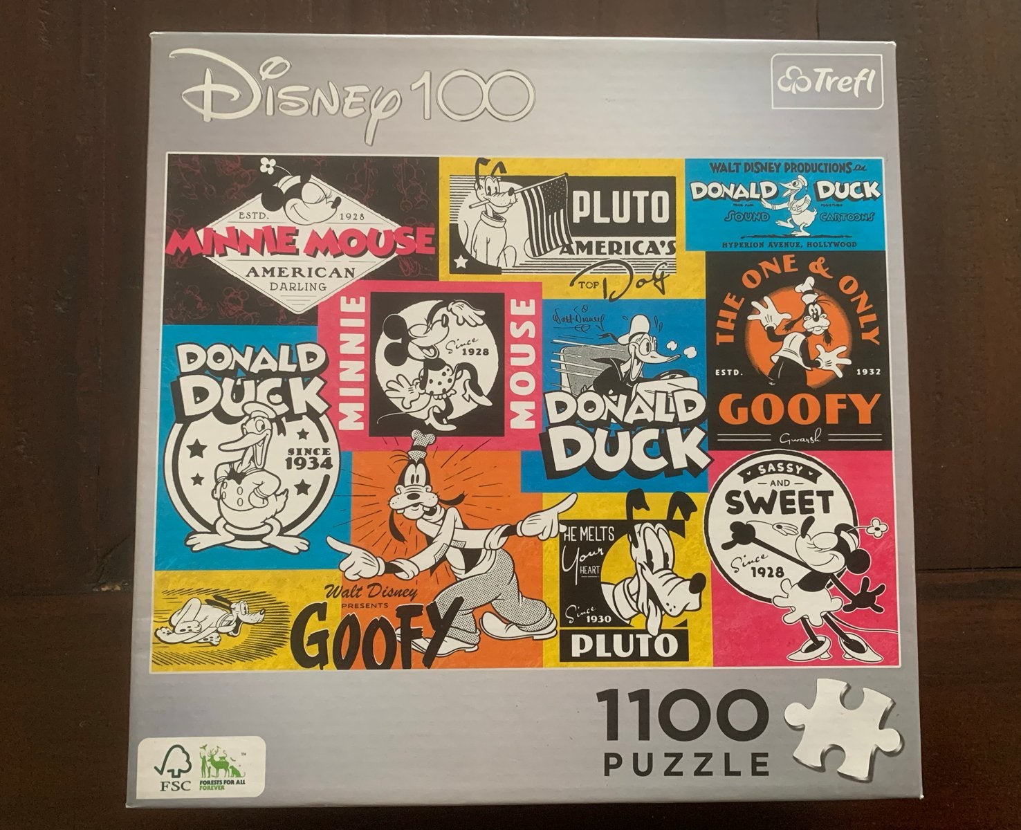 Disney 100 Trefl Legpuzzel 1100 Stukjes - Mickey & Vrienden, Ophalen of Verzenden, Zo goed als nieuw