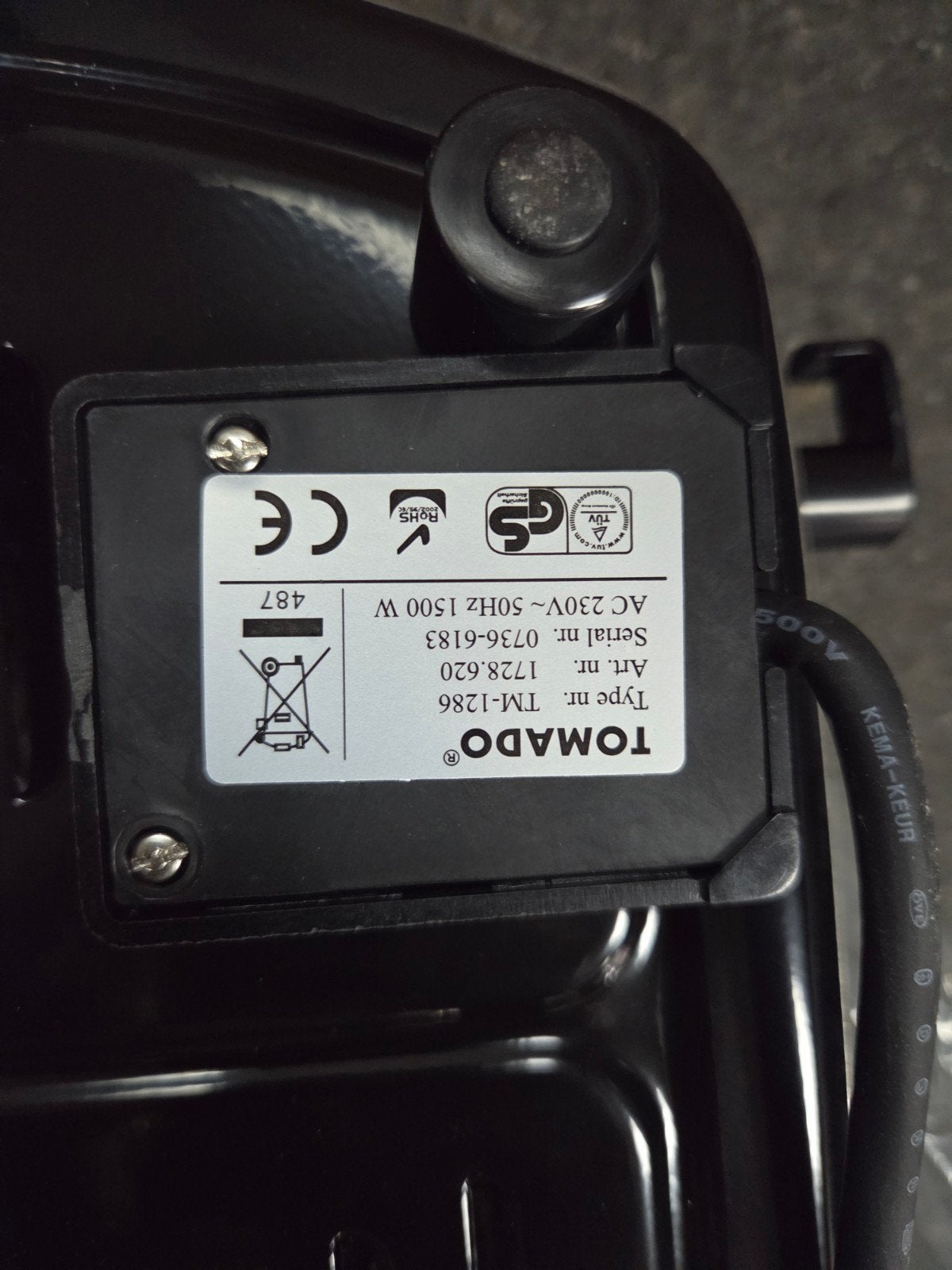 Tomado TM-1286 Elektrische Kookplaat - Nieuw, Witgoed en Apparatuur, Kookplaten, Nieuw, 3 kookzones of minder, Ophalen of Verzenden
