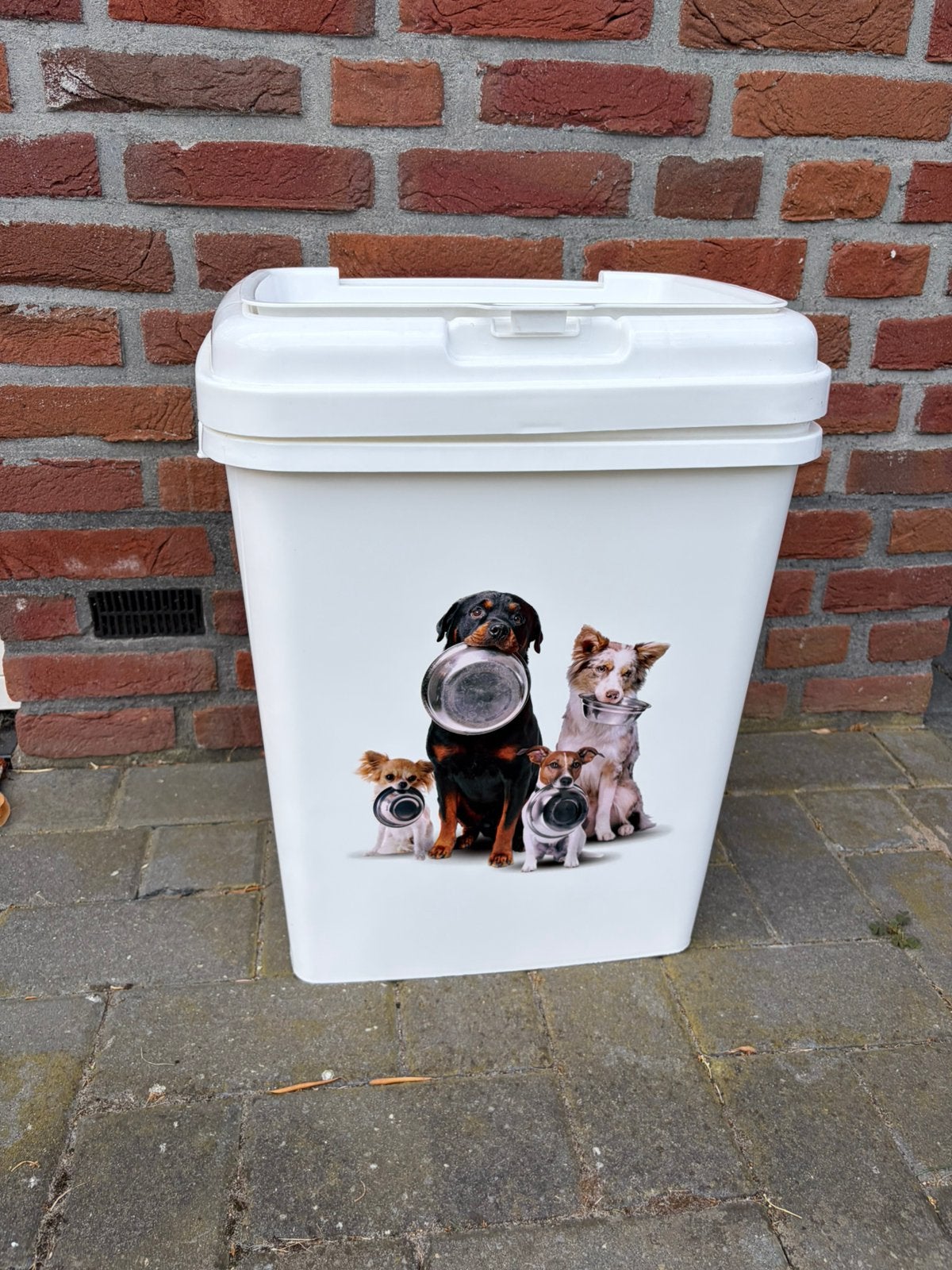 Intratuin voerton hond wit 36 L, Ophalen, Zo goed als nieuw