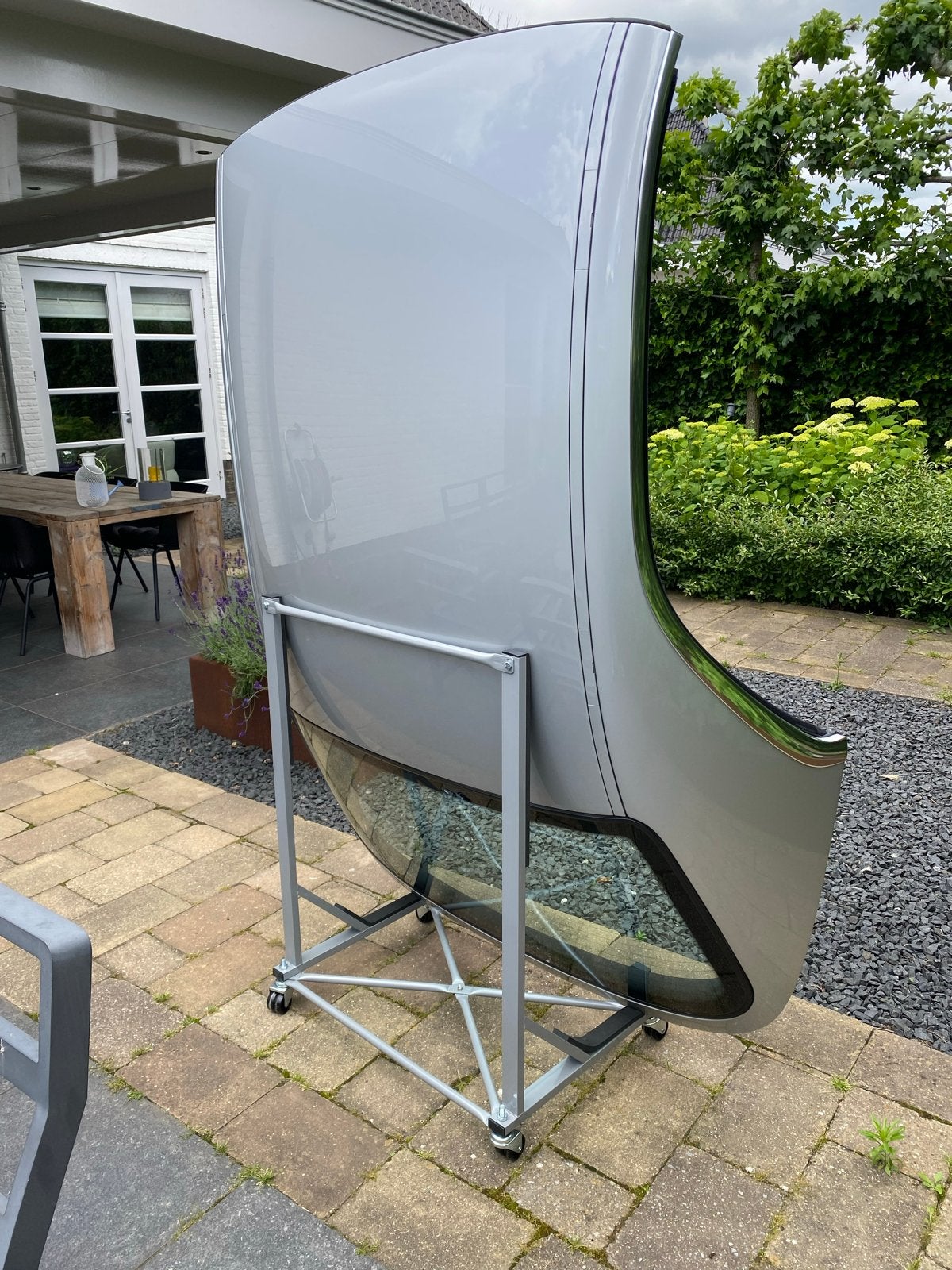 Complete hardtop voor BMW E46 cabrio, titansilber metallic, Ophalen, Voor, BMW, Bumper