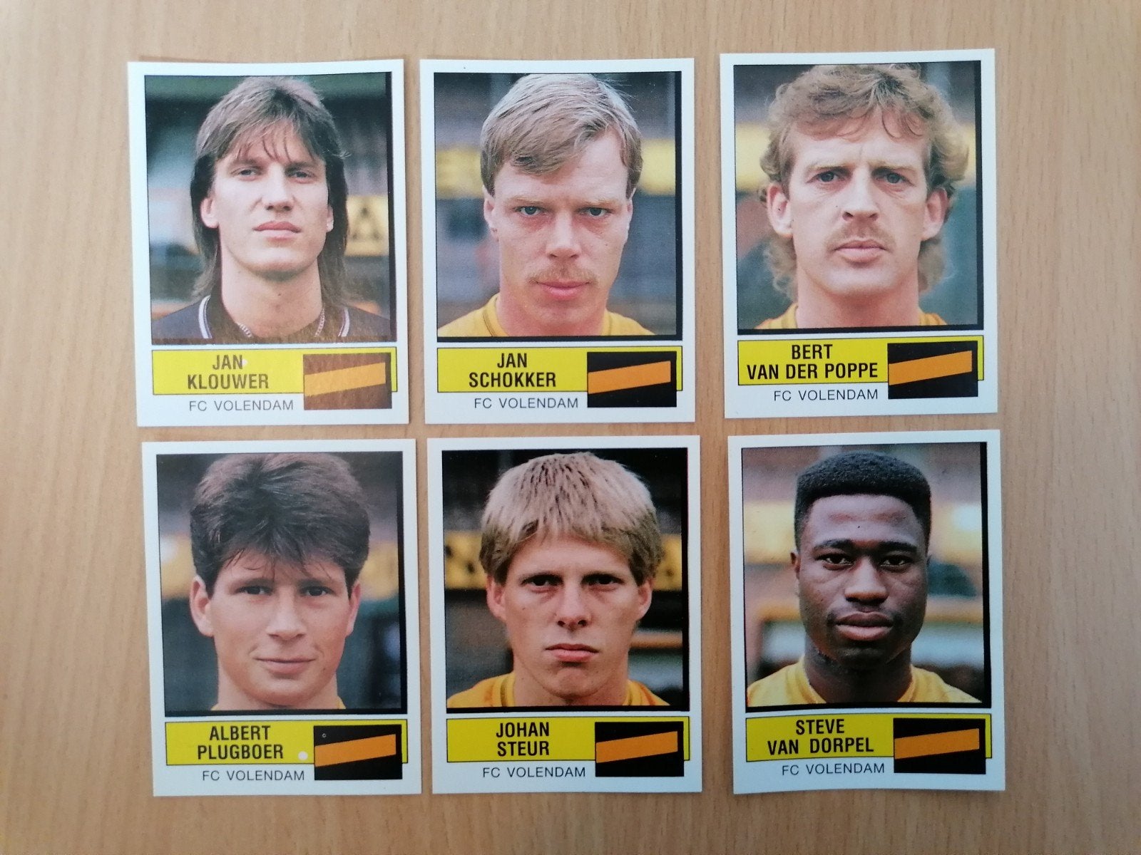 Panini Voetbal 88 FC Volendam 6x., Ophalen of Verzenden, Zo goed als nieuw, Sticker
