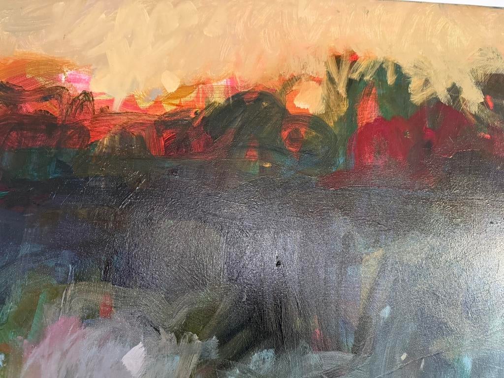 Groot schilderij Donkersloot. 120-200 cm., Ophalen