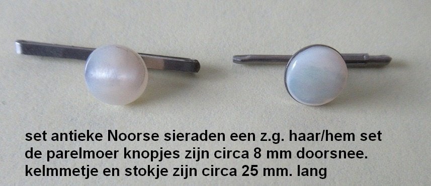 antieke set NOORSE sieraden. z.g. hem/haar set 1850, Sieraden, Tassen en Uiterlijk, Antieke sieraden, Ophalen of Verzenden, Overige materialen