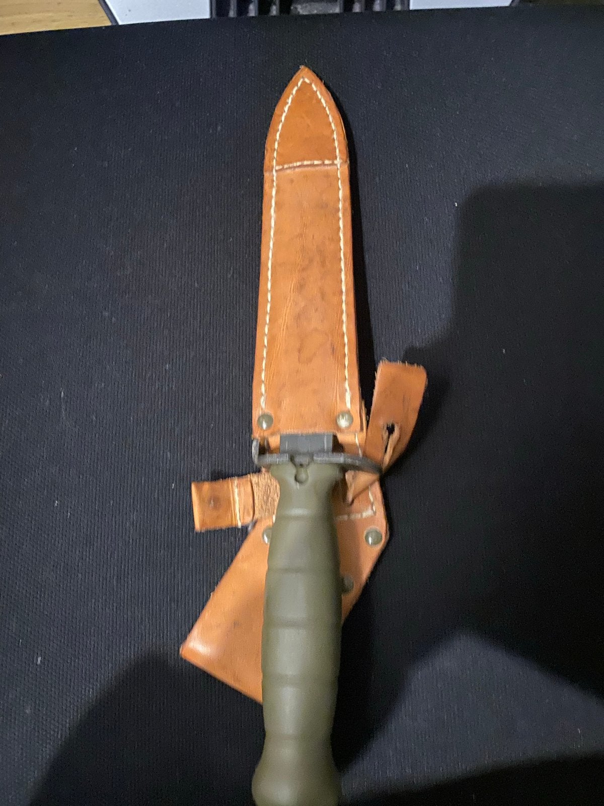 Militair mes met lederen schede, Verzenden, Landmacht, Overige gebieden, Mes of Dolk