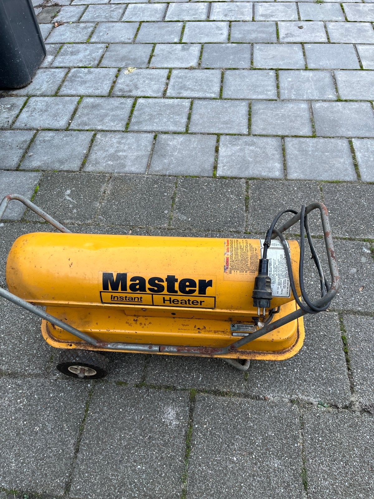 Master diesel heater, Ophalen, 30 tot 80 cm, Gebruikt, Kachel
