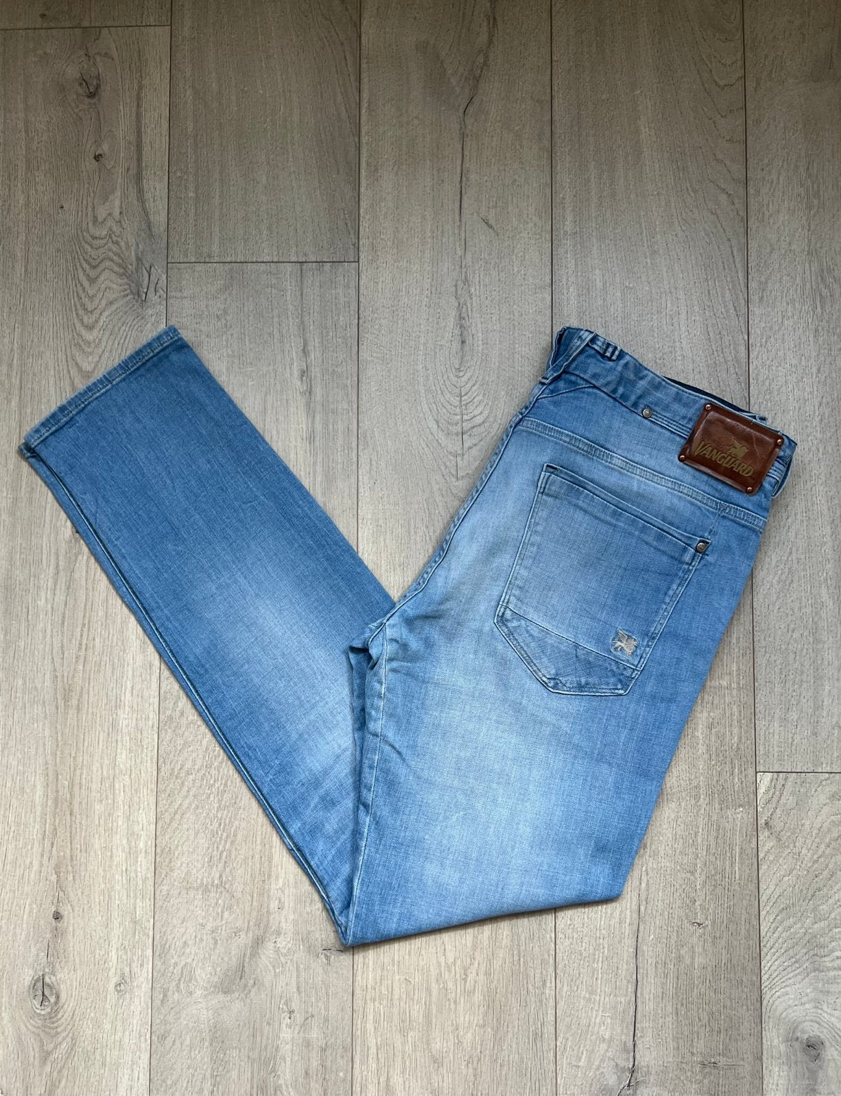 Vanguard Jeans V7 Rider - Maat W38-L34, Kleding | Heren, Spijkerbroeken en Jeans, Verzenden, Zo goed als nieuw, Blauw, W36 - W38 (confectie 52/54)