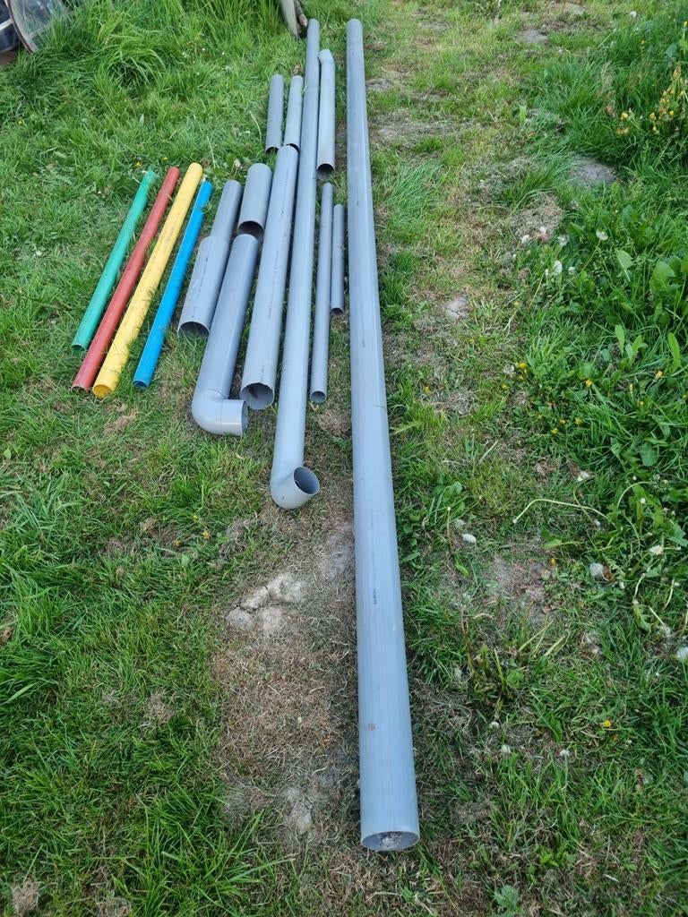 PVC buizen, afvoer, regenpijp, verschillende maten, Doe-het-zelf en Verbouw, Ophalen, Pvc, Minder dan 2 meter, 80 mm of meer
