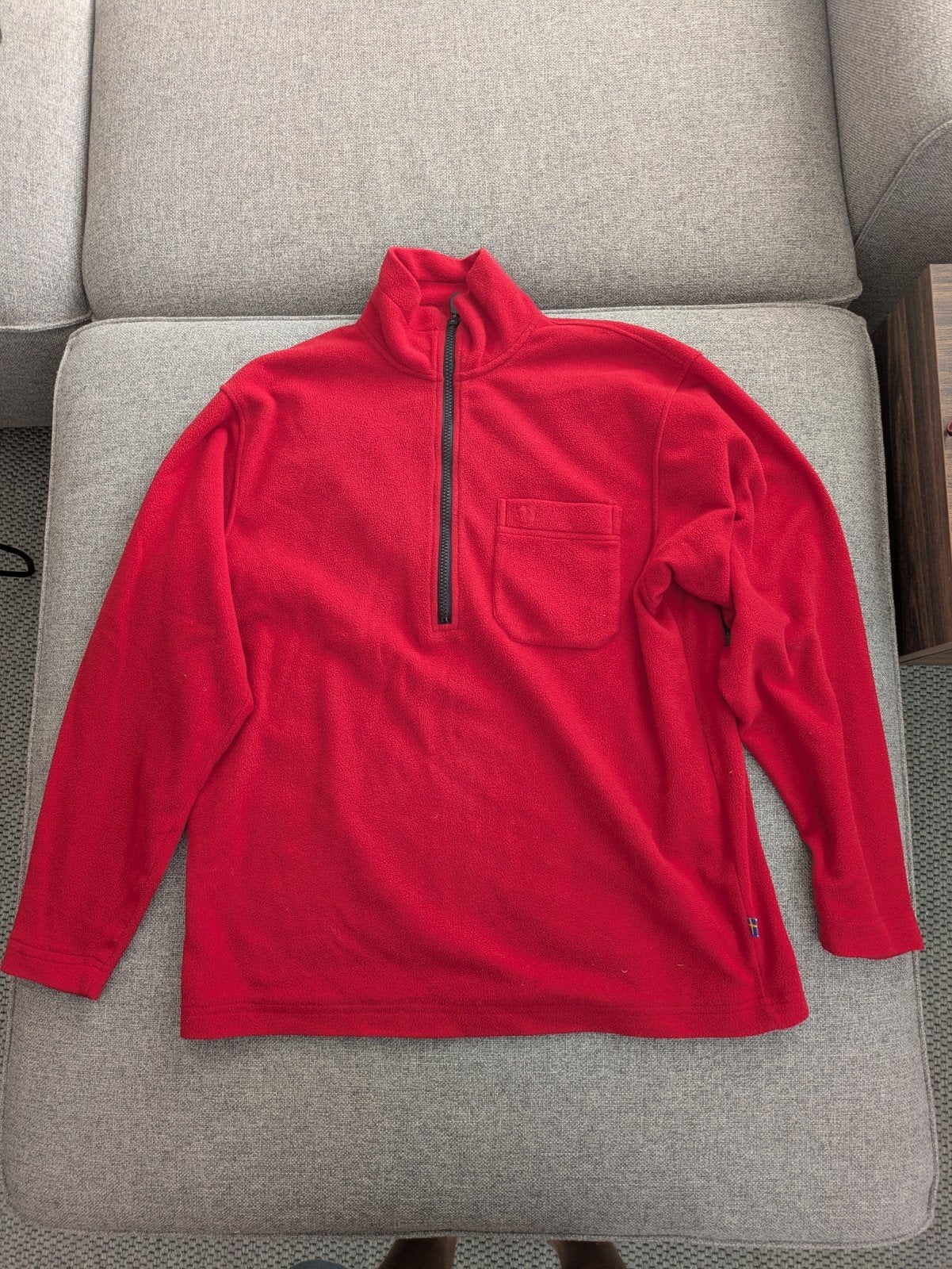 Fjällräven Fleece Trui Rood Maat S, Ophalen of Verzenden, Gedragen, Fjällräven, Rood