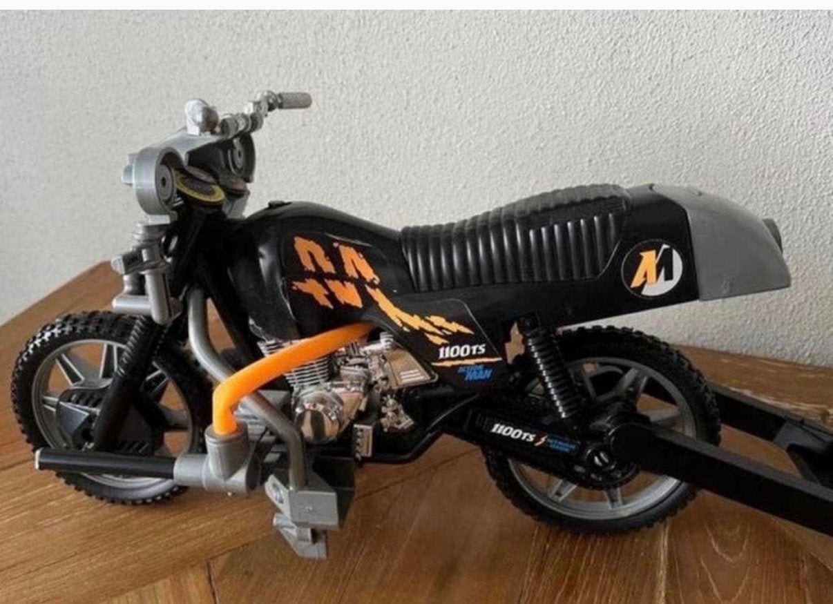 Vintage Actie Man Motorfiets 1100TS met uitschuifbare arm, Ophalen of Verzenden, Gebruikt