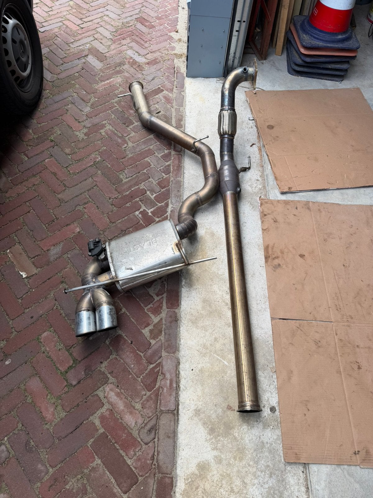 Audi S3 8P sport uitlaat met klep, Ophalen, Gebruikt, Audi