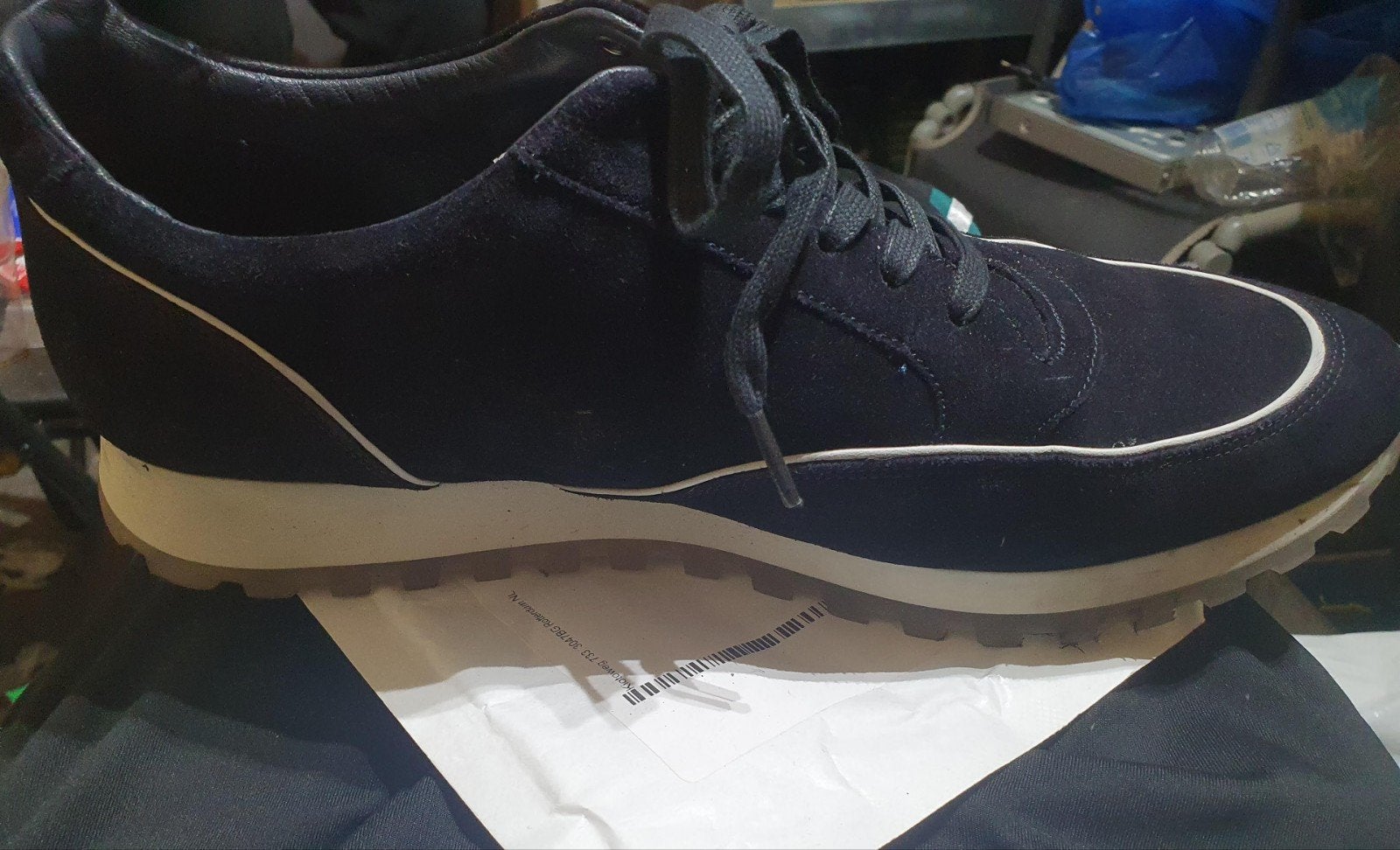 Joop! Donkerblauwe suède 43, Joop!, Blauw, Ophalen of Verzenden, Sneakers of Gympen