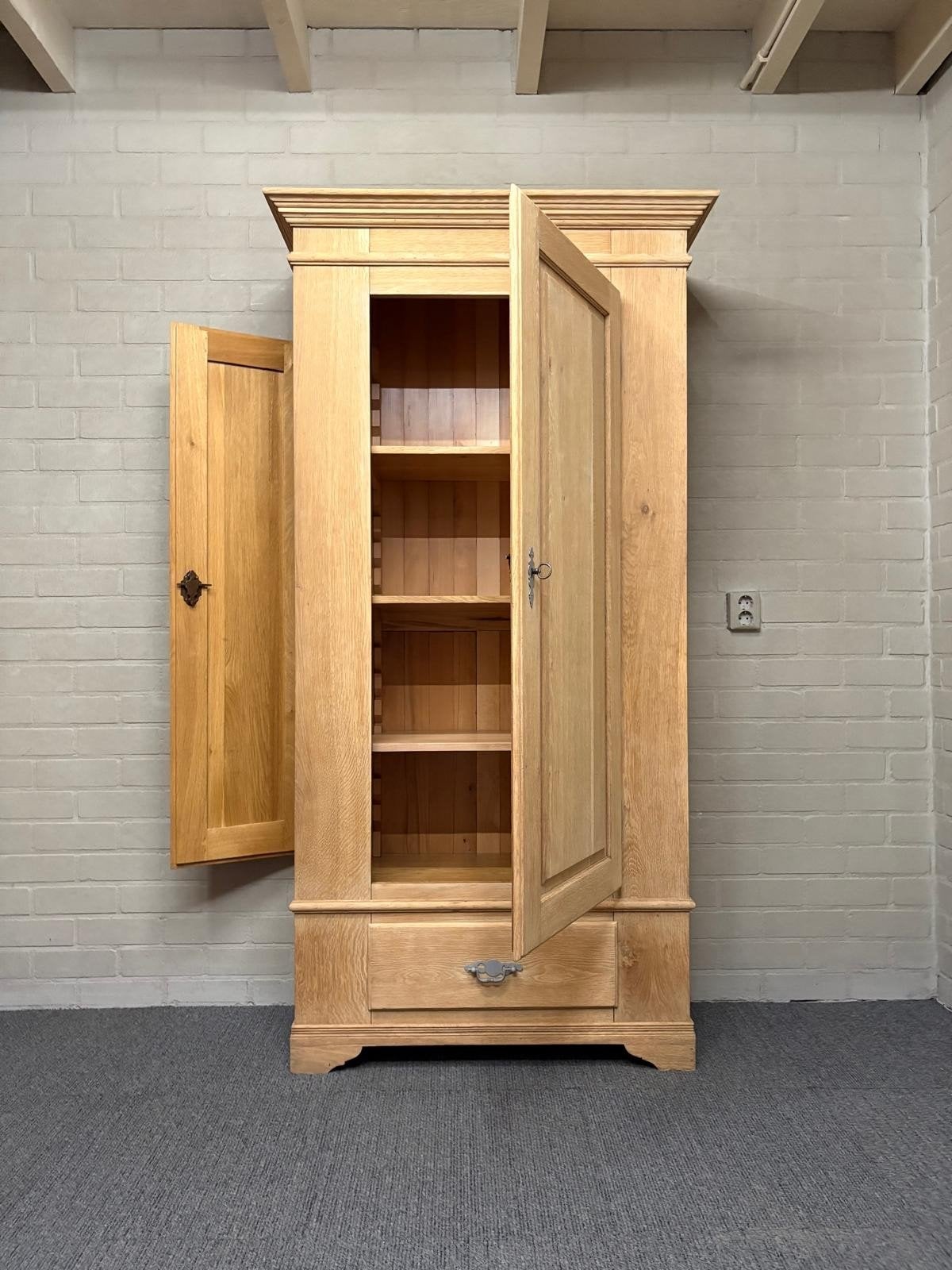 Eiken jagerskast onbehandeld, Ophalen, 7577RB Oldenzaal, Info@vanleussenkasten.nl, Eikenhout