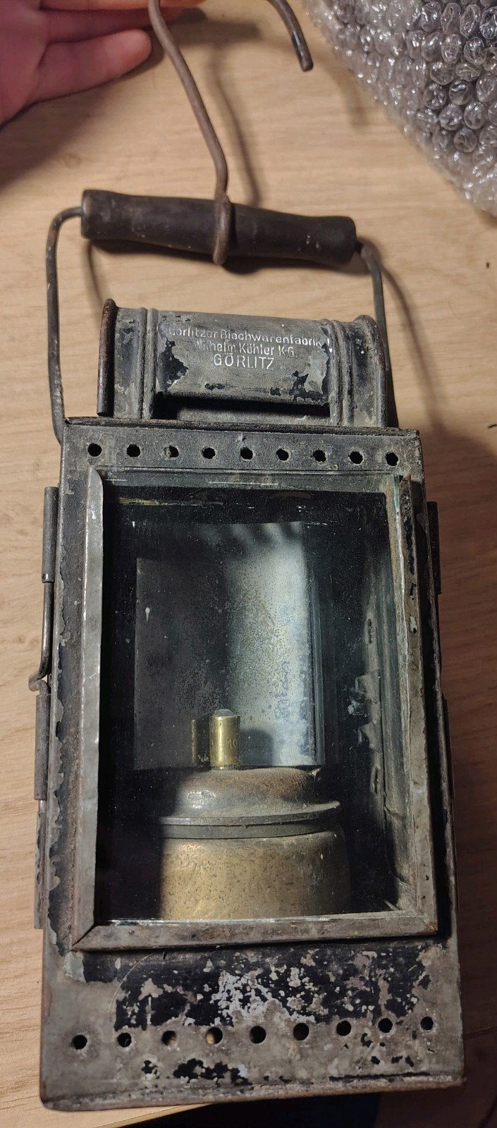 Duitse WO II-tijdperk Lantaarn Gorlitzer Blechwarenfabrik, Ophalen of Verzenden, Duitsland