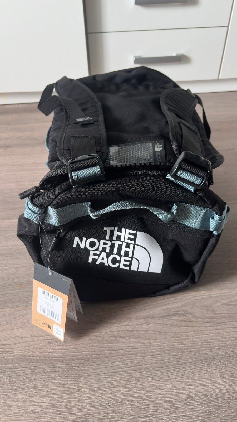 The north face gilman duffel - maat M, Sieraden, Tassen en Uiterlijk, Ophalen of Verzenden, Zo goed als nieuw, Zwart, 30 cm of meer