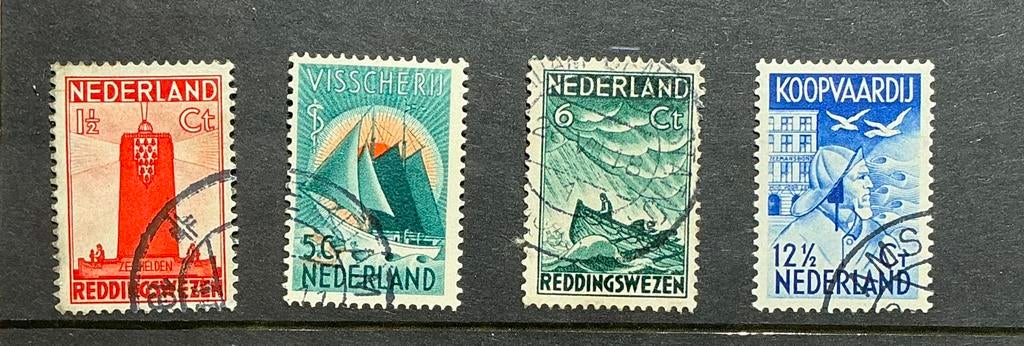 Nederland - NVPH 257-260 (gestempeld, Ophalen of Verzenden, T/m 1940, Gestempeld