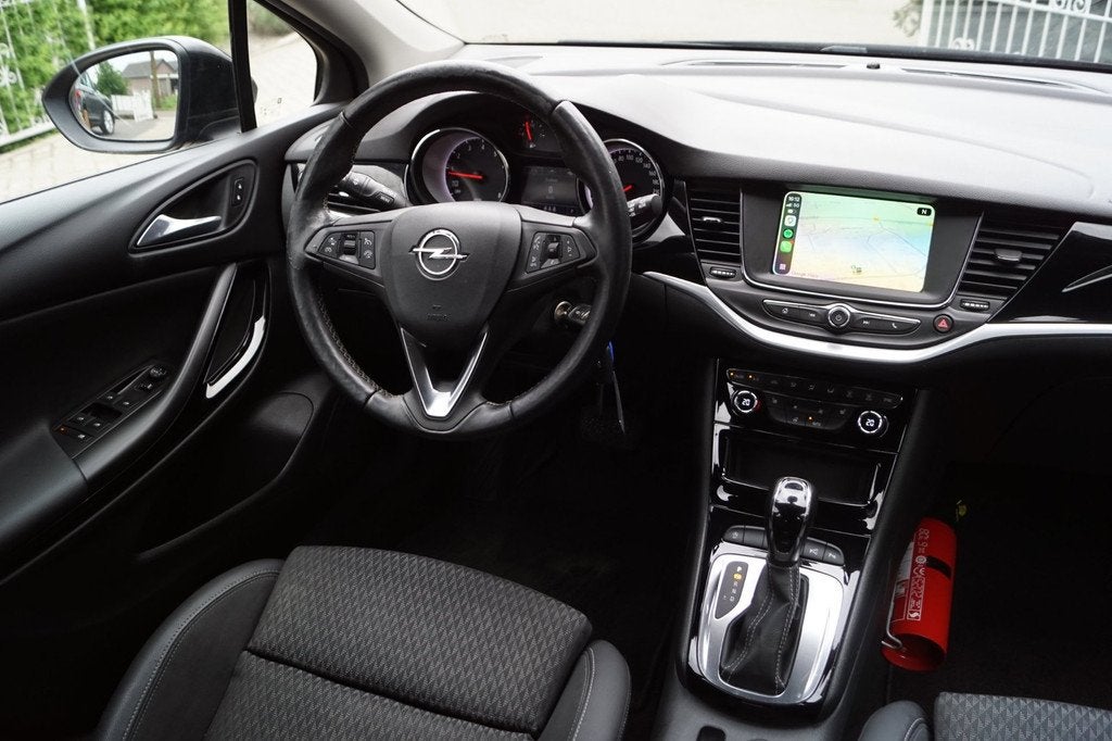 Opel Astra Sports Tourer 1.4 Turbo Innovation 150 PK Autom H, 150 pk, Leder en Stof, Zwart, 1399 cc