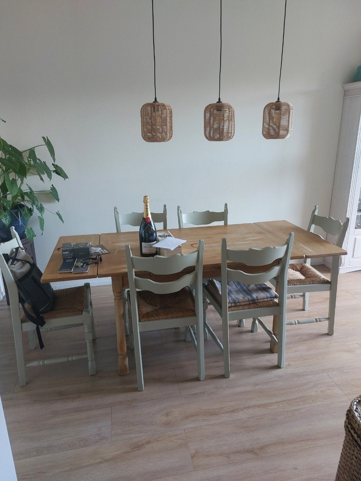 Hanglamp drieluik van Kwantum, Huis en Inrichting, Ophalen, Gebruikt, 50 tot 100 cm, Rond