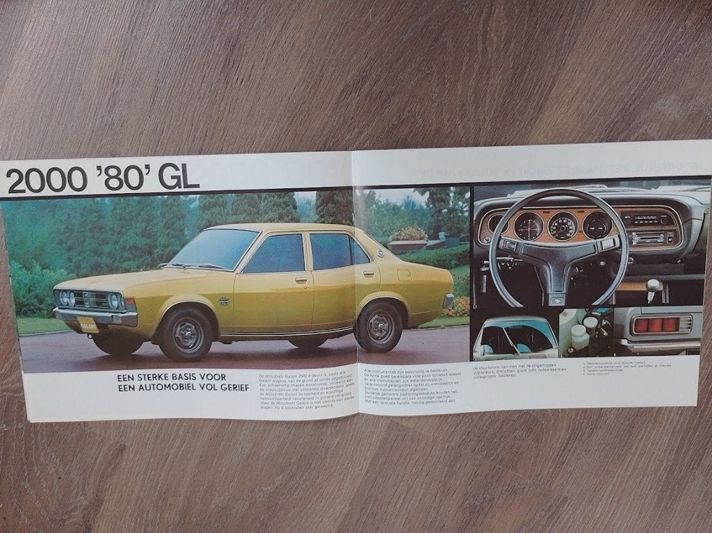 Mitsubishi Colt Galant en Colt Lancer autofolder, Ophalen of Verzenden, Nieuw, Mitsubishi