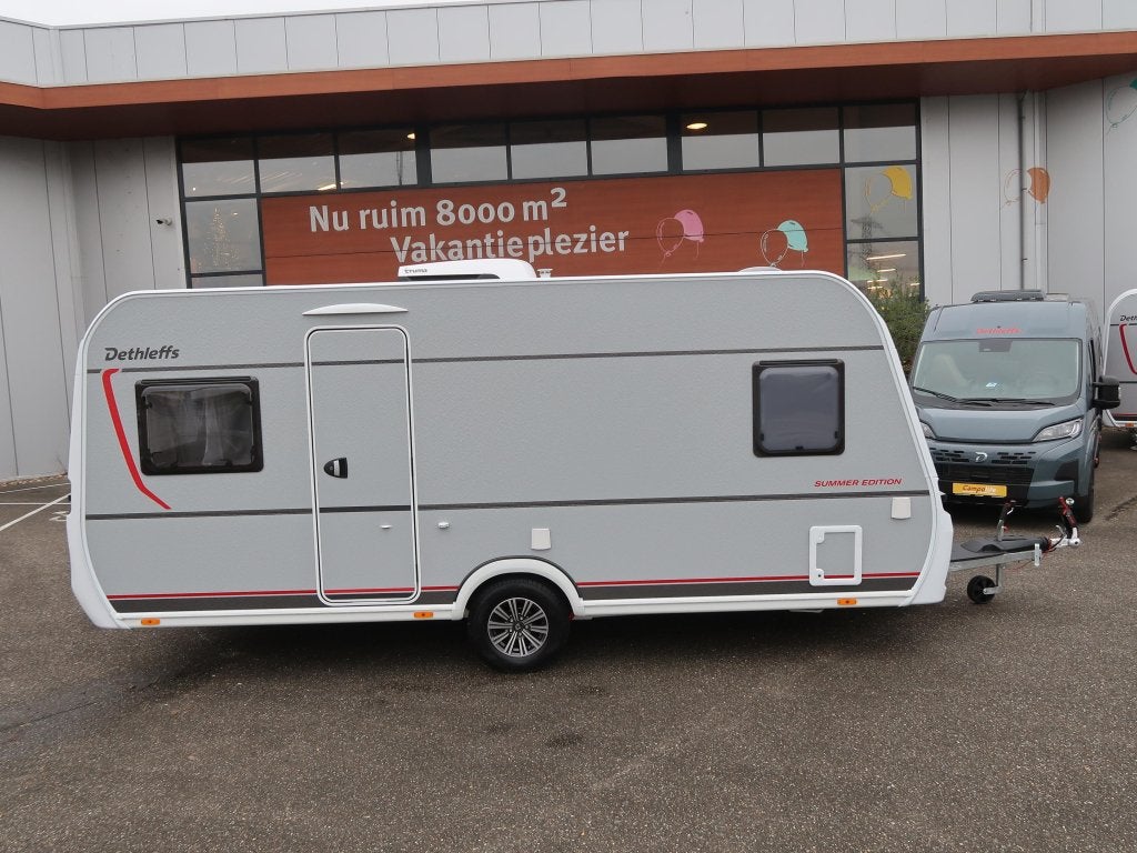 Dethleffs Camper 470 FR Summer Edition, Caravans en Kamperen, Caravans, Schokbreker, Rondzit, Overige typen, Dethleffs