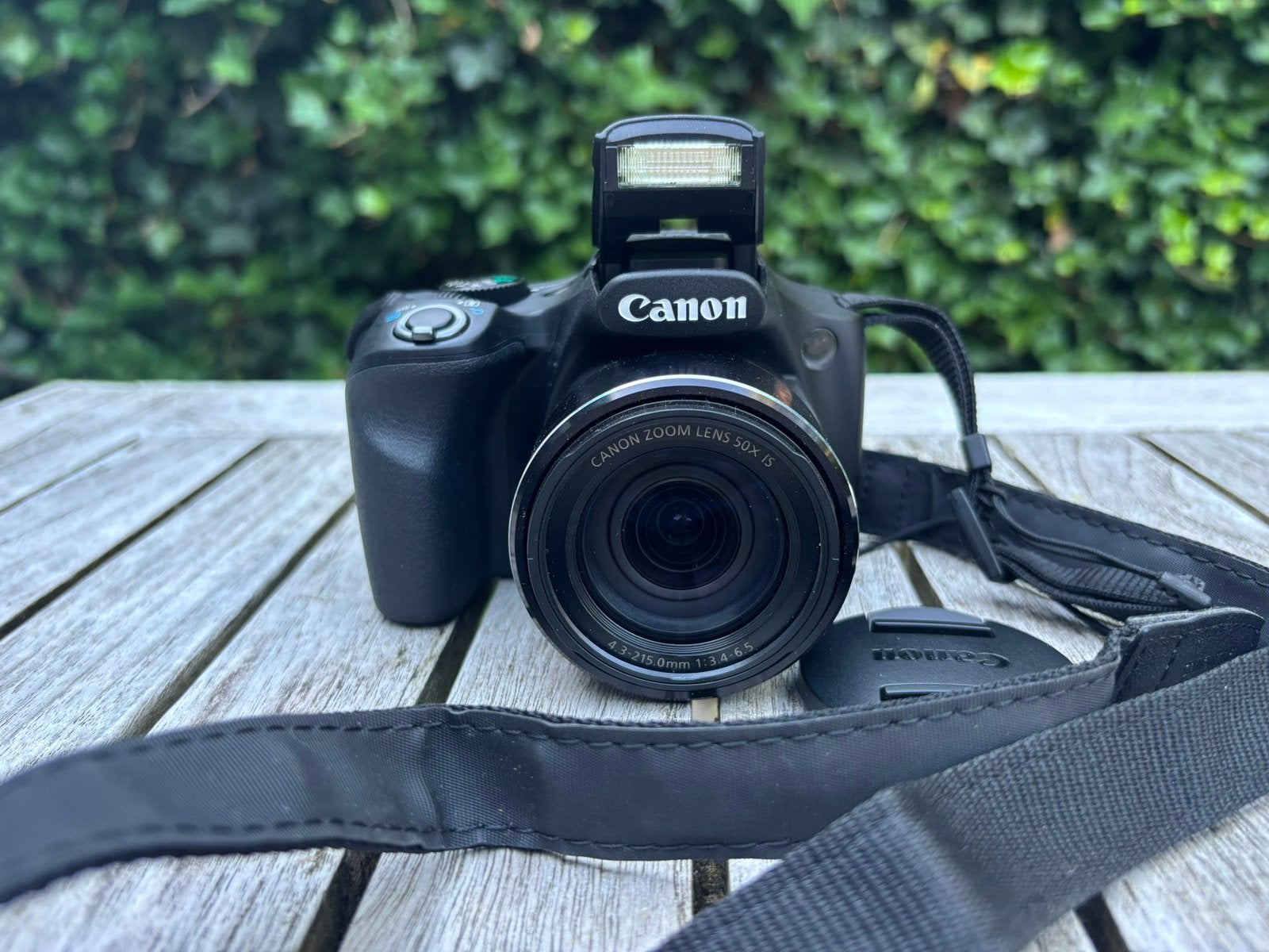 Canon powershot SX530HS met draaghoed, lader en SD kaart, Canon, Zo goed als nieuw, 8 keer of meer, Geheugenkaart