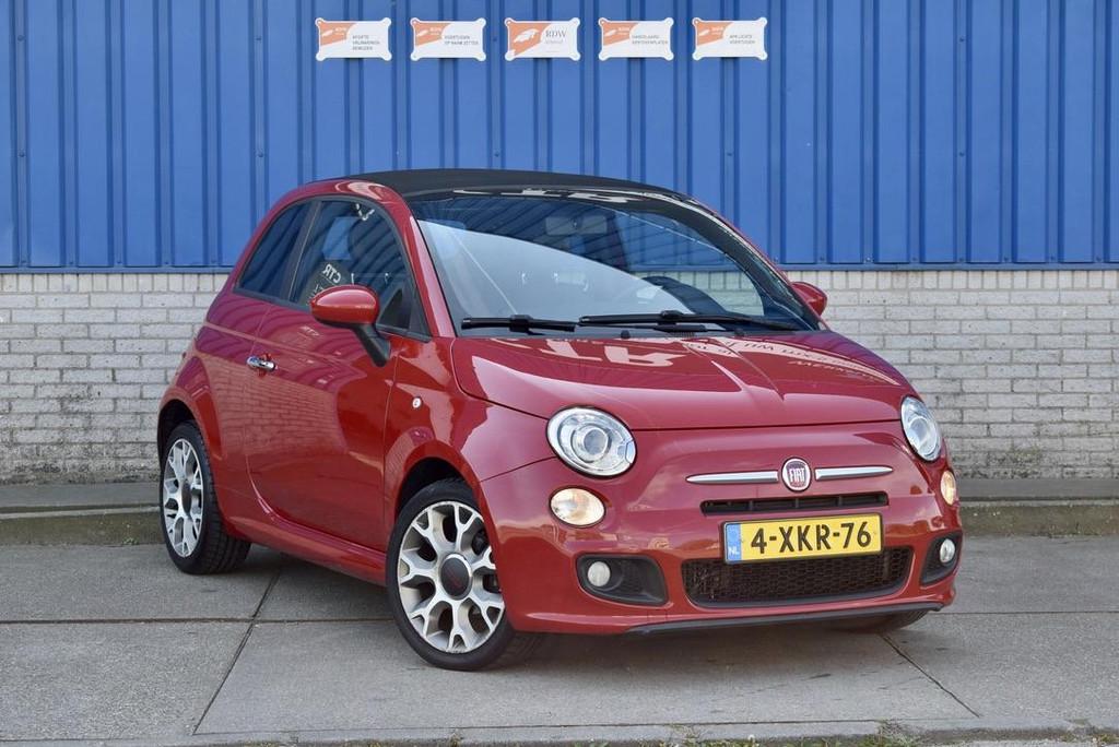 Fiat 500 C 0.9 TwinAir Turbo 500S, Gebruikt, Cabriolet, Leder en Stof, Origineel Nederlands