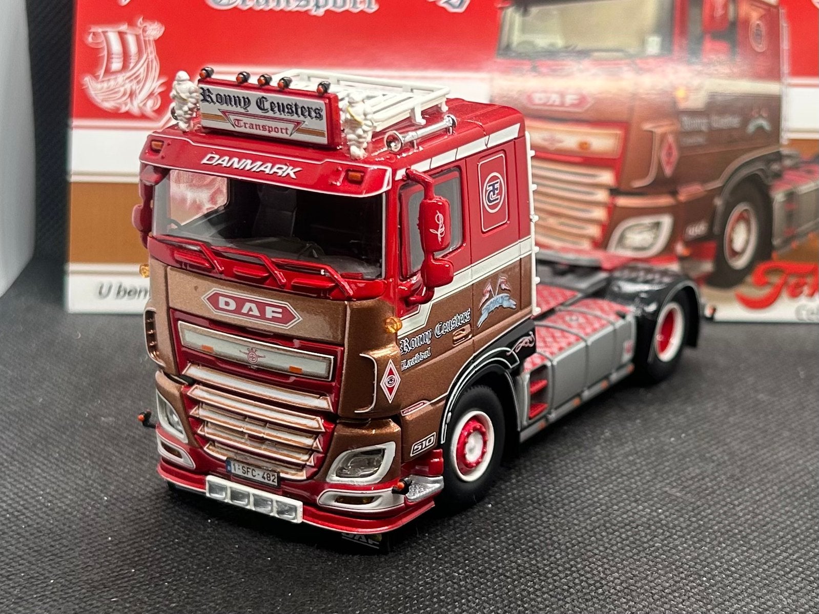Tekno DAF XF Ronny Ceusters 1:50 OVP, Verzenden, Zo goed als nieuw, Bus of Vrachtwagen, Tekno