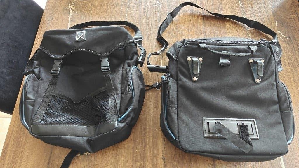 2 stuks Willex pakaftas 10 liter zwart-blauw, Ophalen of Verzenden, Zo goed als nieuw, Willex