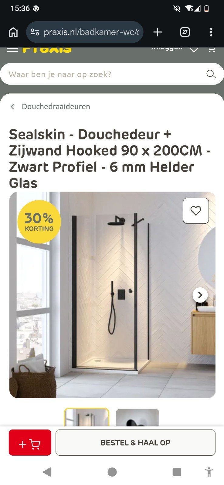 Sealskin douche nog helemaal nieuw, Ophalen, Nieuw
