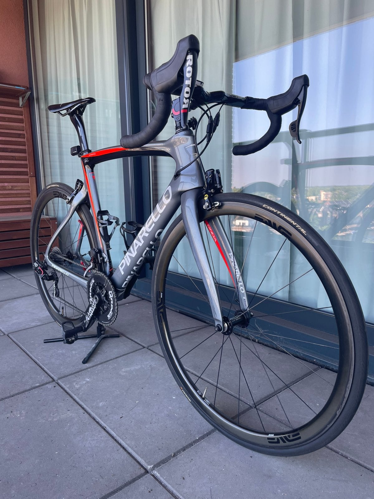 Pinarello F8 & Enve Carbon Wheels Chris King Rotor Uno shift, Carbon, Zo goed als nieuw, Meer dan 20 versnellingen, 53 tot 57 cm