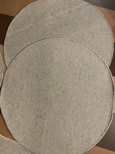 Twee ronde vloerkleden 1 meter, Huis en Inrichting, Stoffering | Tapijten en Kleden, Ophalen, 50 tot 100 cm, Rond, 50 tot 100 cm