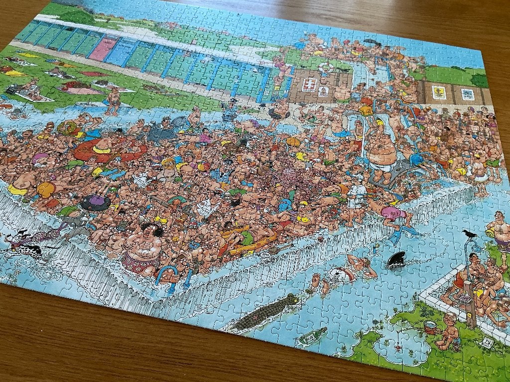 Puzzel Jan van Haasteren, Ophalen of Verzenden, 500 t/m 1500 stukjes, Zo goed als nieuw, Legpuzzel