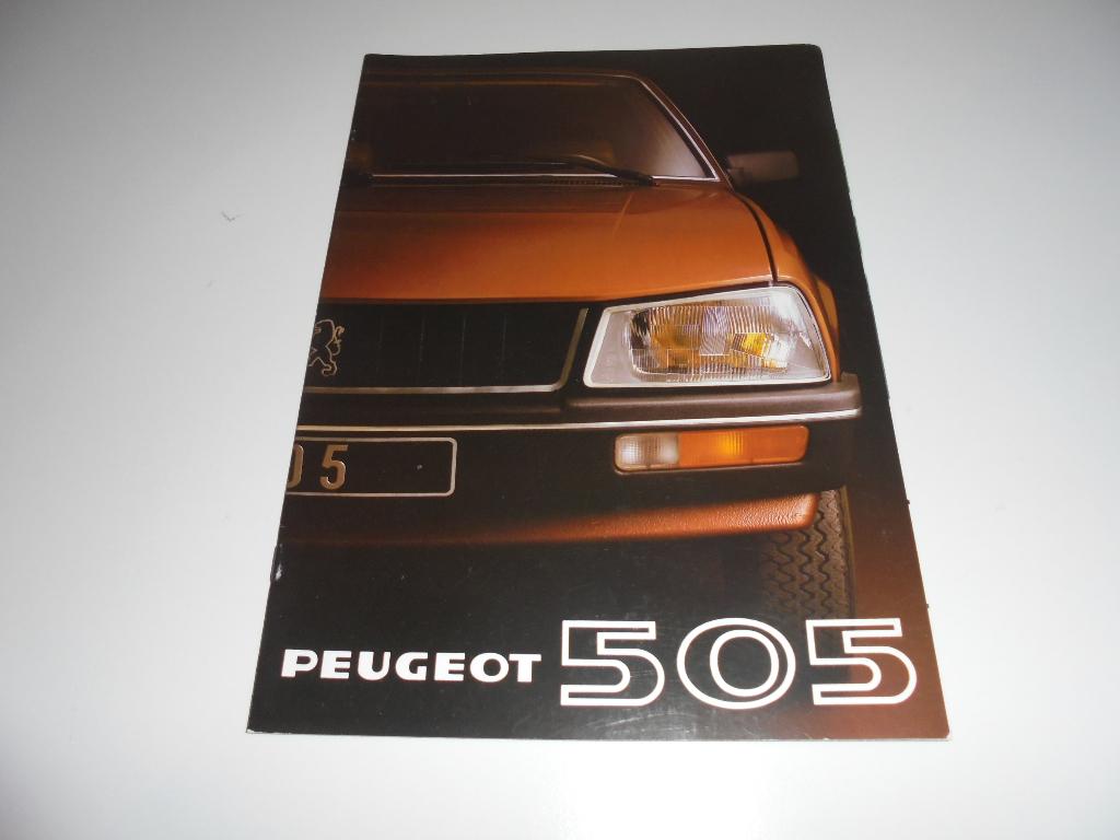 brochure Peugeot 505 modellen 1981, Ophalen of Verzenden, Zo goed als nieuw, Peugeot