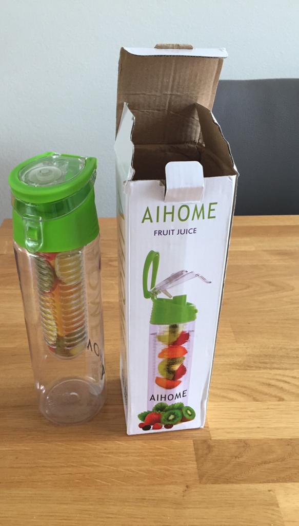 Nieuw!! Handige water, fruit fles geschikt voor ijswater, Verzenden, Nieuw