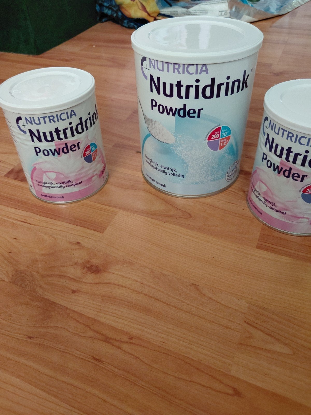 nutrica nutridrink powder 1 neutral en 3 aarbien smaak, Ophalen, Nieuw, Poeder of Drank